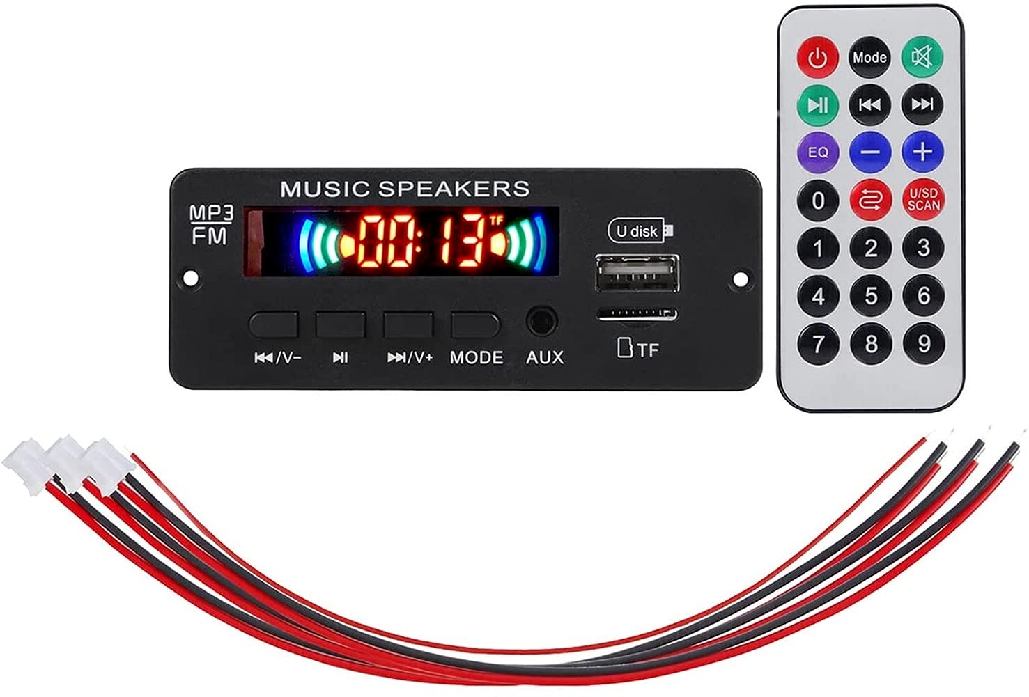Amazon.co.jp: 6-12V車のBluetoothMP3 デコーダーボードオーディオ