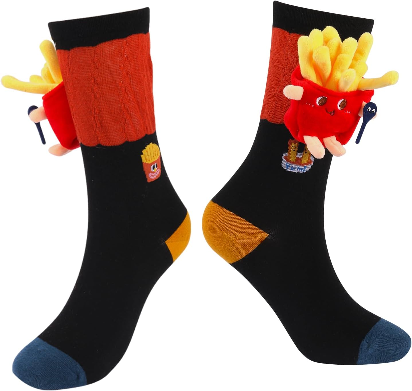 Food Themes Funny 3D Socks, Crazy Cool Novelty Silly Socks Gifts for Women