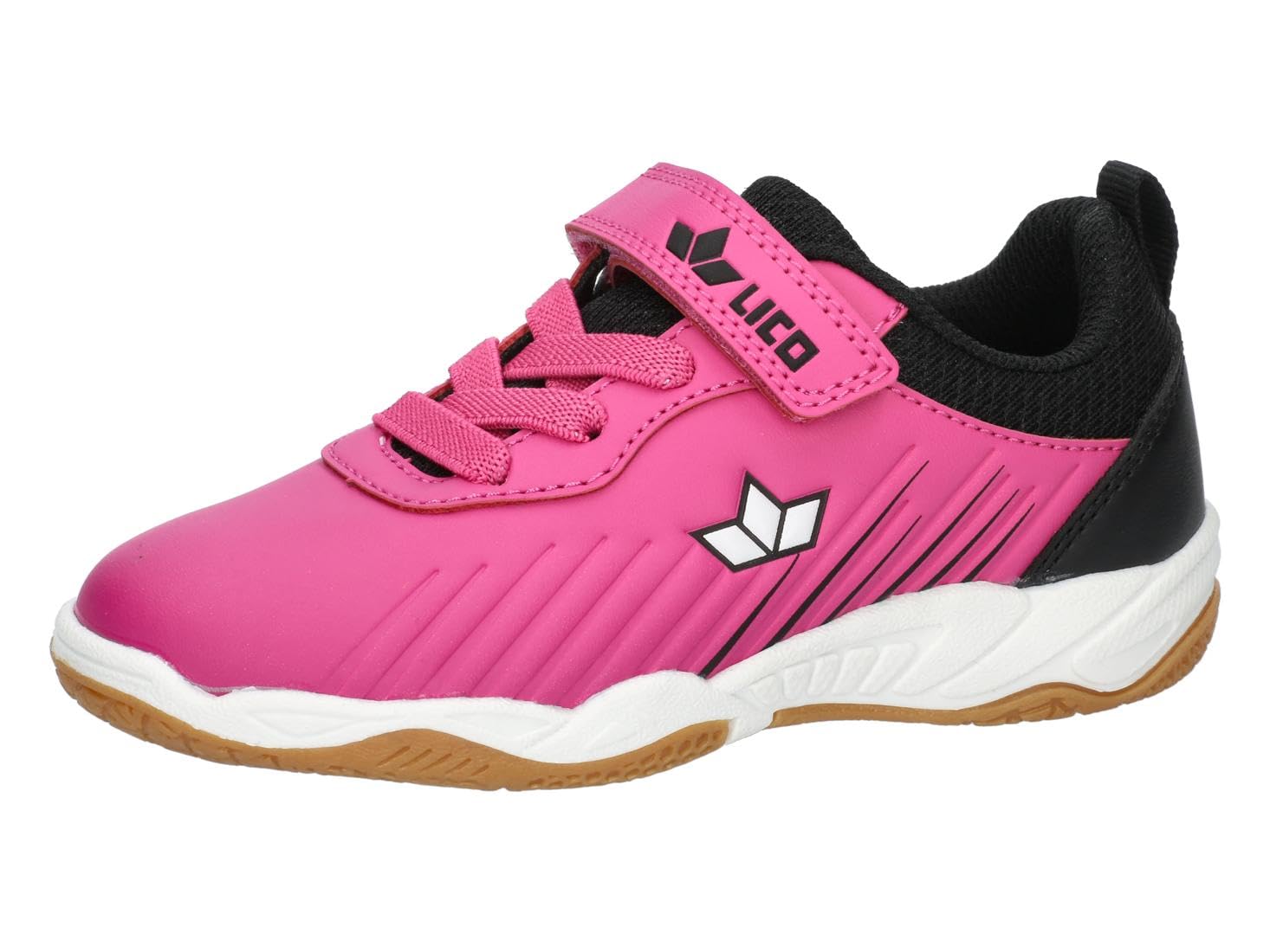 Lico Unisex Kid's Calera Vs Sneaker, Pink and Black, 35 EU