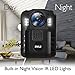 Pyle Premium Portable Body Camera - Wireless Wearable Camera, Person Worn Camera, Compact & Portable HD Body Camera, IR Night Vision, Built-in Rechargeable Battery, LCD Display, 16GB Memory PPBCM9