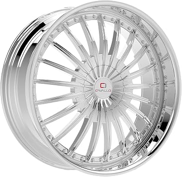 Cavallo CLV-32 22x9.5 5x115/5x120 +15mm Nano Chrome Wheel Rim 22" Inch CLV-3222955115120+15NC