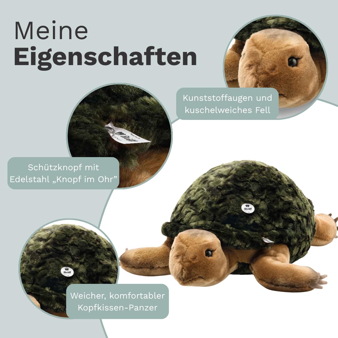 Steiff Tortue SLO – Peluche Vintage Allemagne – État Impeccable