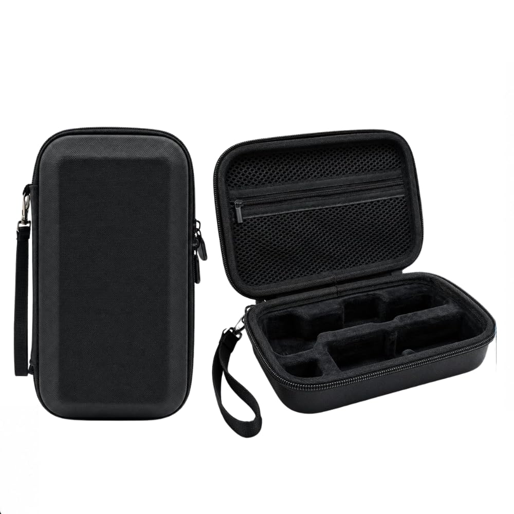 getzget® carrying case bag compatible with dji osmo pocket 4 pro water splash proof protective storage hand bag accessories (black)