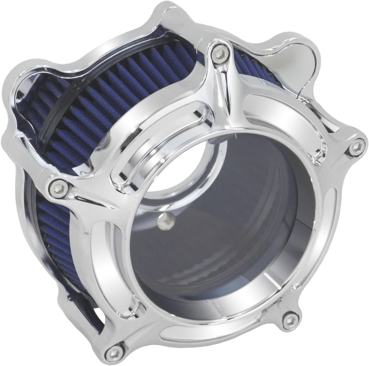 CNC Air Filter Motorcycle Air Cleaner Intake System Fit for Harley Touring Softail Trike Dyna Blue