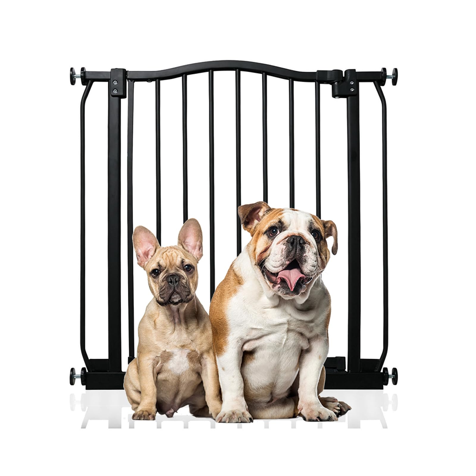 Bettacare Curved Top Dog Gate, 161cm - 170cm, Matt Black, Pressure Fit Pet Gate for Puppy and Dog, Easy Installation — view 14