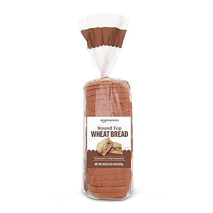 Amazon Grocery, Round Top Wheat Bread, 20 Oz