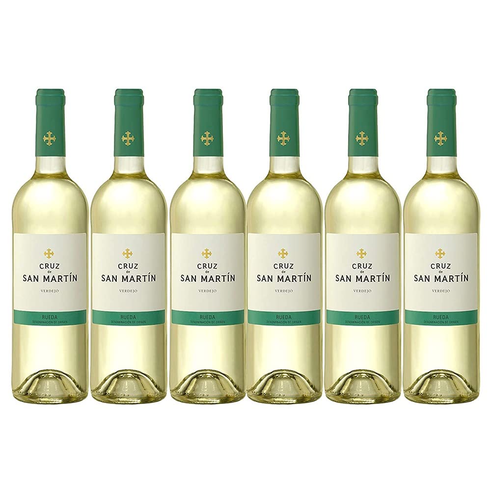 Vino Blanco Verdejo x6 Cruz de San Martín D.O RUEDA 6 botellas