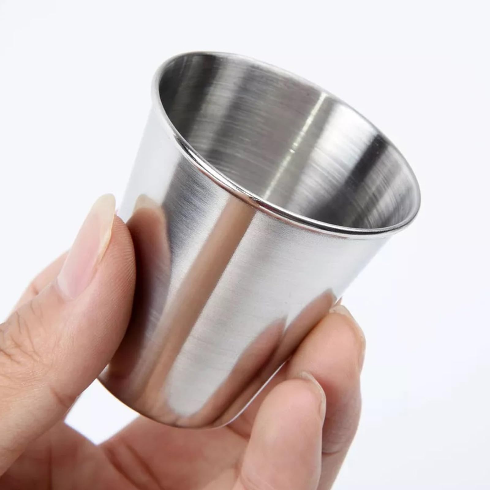 Mini vasos de chupito de acero inoxidable, juego de vasos de chupito de whisky de 10.1 onzas líquidas, vaso de chupito para café expreso, recipiente para el hogar, bar, viajes, fiesta (30 ml)