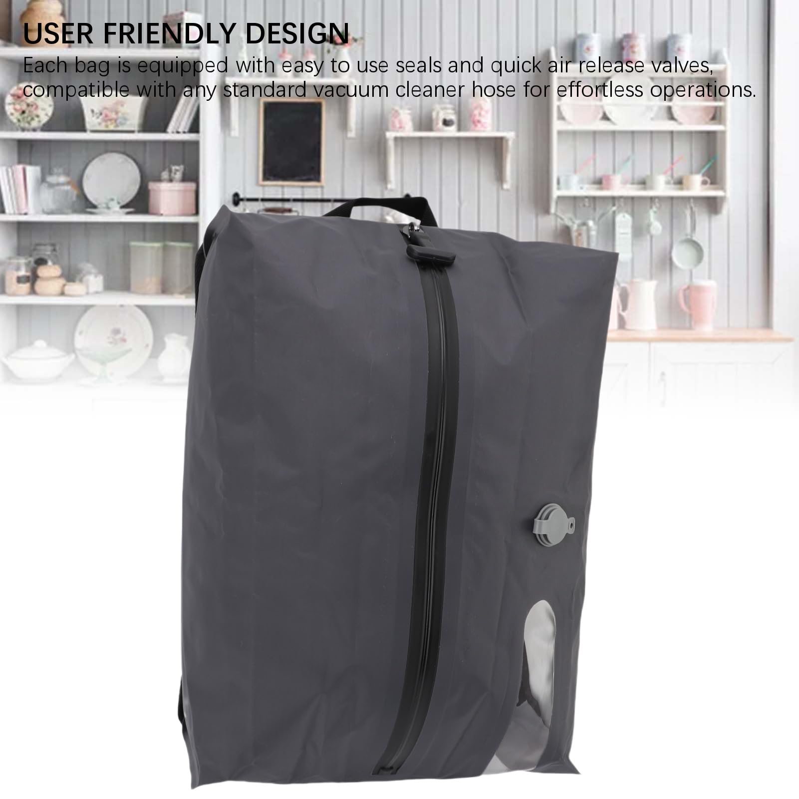 Vacuum Sealed Compression Bags 16L 70D TPU, wiederverwendbare Travel Space Saver für Koffer Rucksäcke, Wasserdicht Lagerung Taschen für Kleidung, Camping, Kreuzfahrt (GRAY)