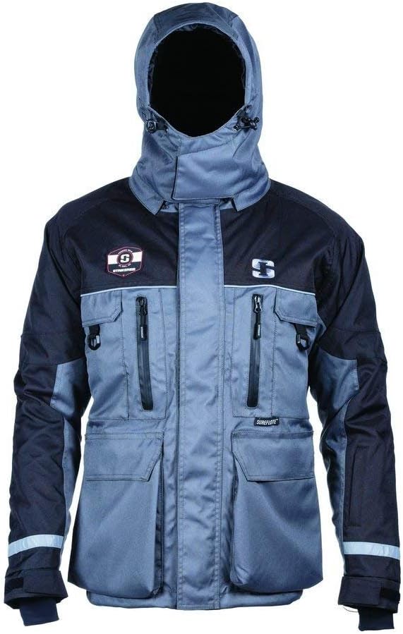 Striker Ice SI HardWater Jacket, Gray/Black, XX-Large