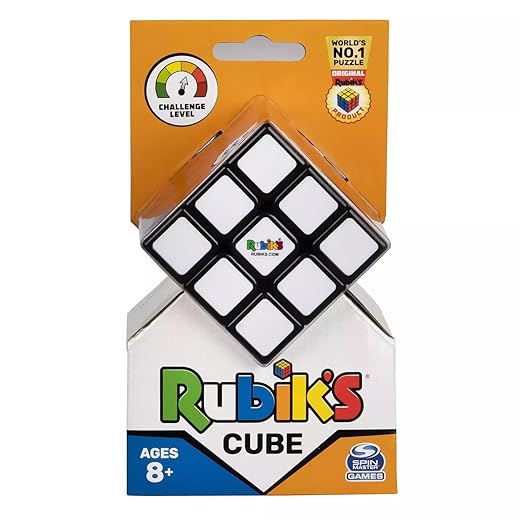 Rubik's 6063970 Weltkarte, Weltraum, Spin Master, Der klassische Würfel 3 x 3, das Original, für Kinder ab 8 Jahren, professionelles Puzzle, Farbkombination, Problemlösung, Mehrfarbig