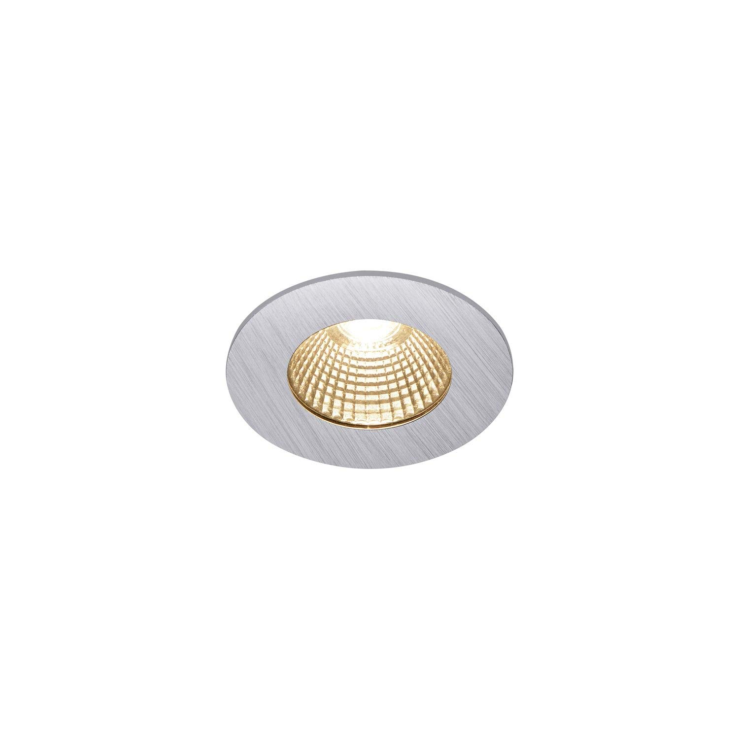 SLV luminaria empotrable de techo PATTA-I/Foco led, luz de inundación, proyector de techo, iluminación de interior / IP20/IP65 1800-3000K 7,3 W 440lm aluminio regulable 38 grados