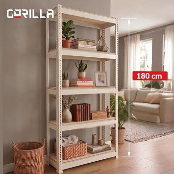 Gorilla Modüler Raf/Ahşap/Beyaz