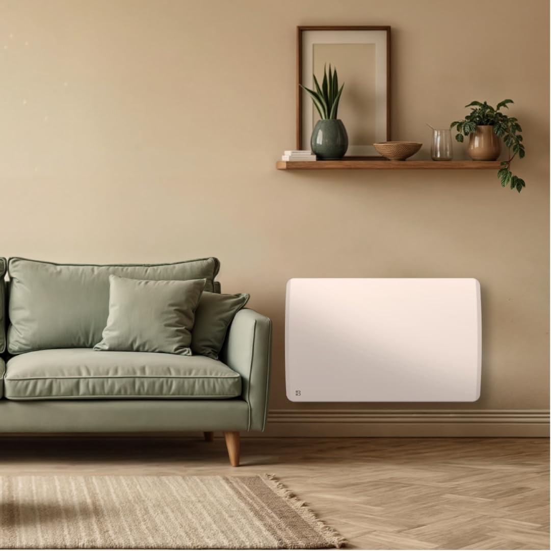 BESTHERM - Radiatore elettrico fisso a inerzia secca ceramica 1500W Bestherm ARIA orizzontale bianco