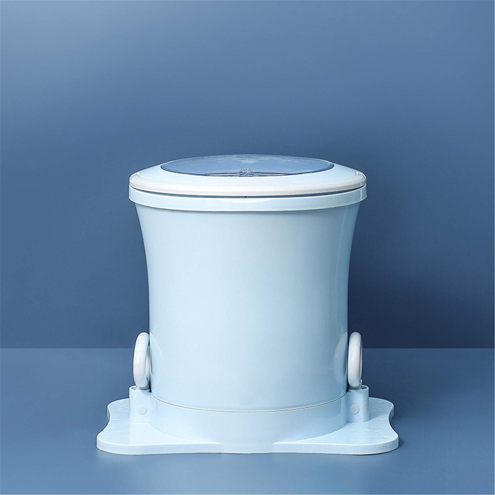 Manuelle Mini-Waschmaschine mit Handzug, nur Schleudertrockner, tragbare Öko-Wring-Kleidung, Kleiner Schleudertrockner, einfache Verwendung, geeignet für Camping-Apartments, Schlafsäle, blau
