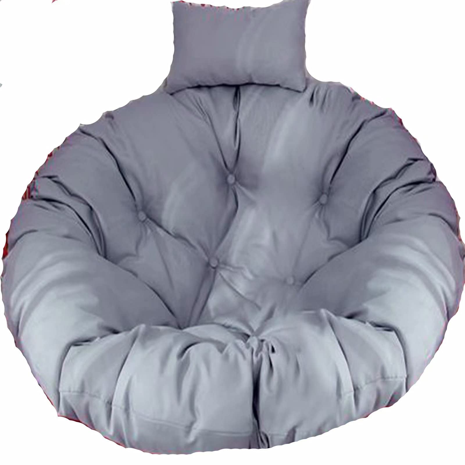 ERTsrhFD Hanging Outdoor Chair Cushion, Thick Round Swing, Garden Durable Pads(Grey)