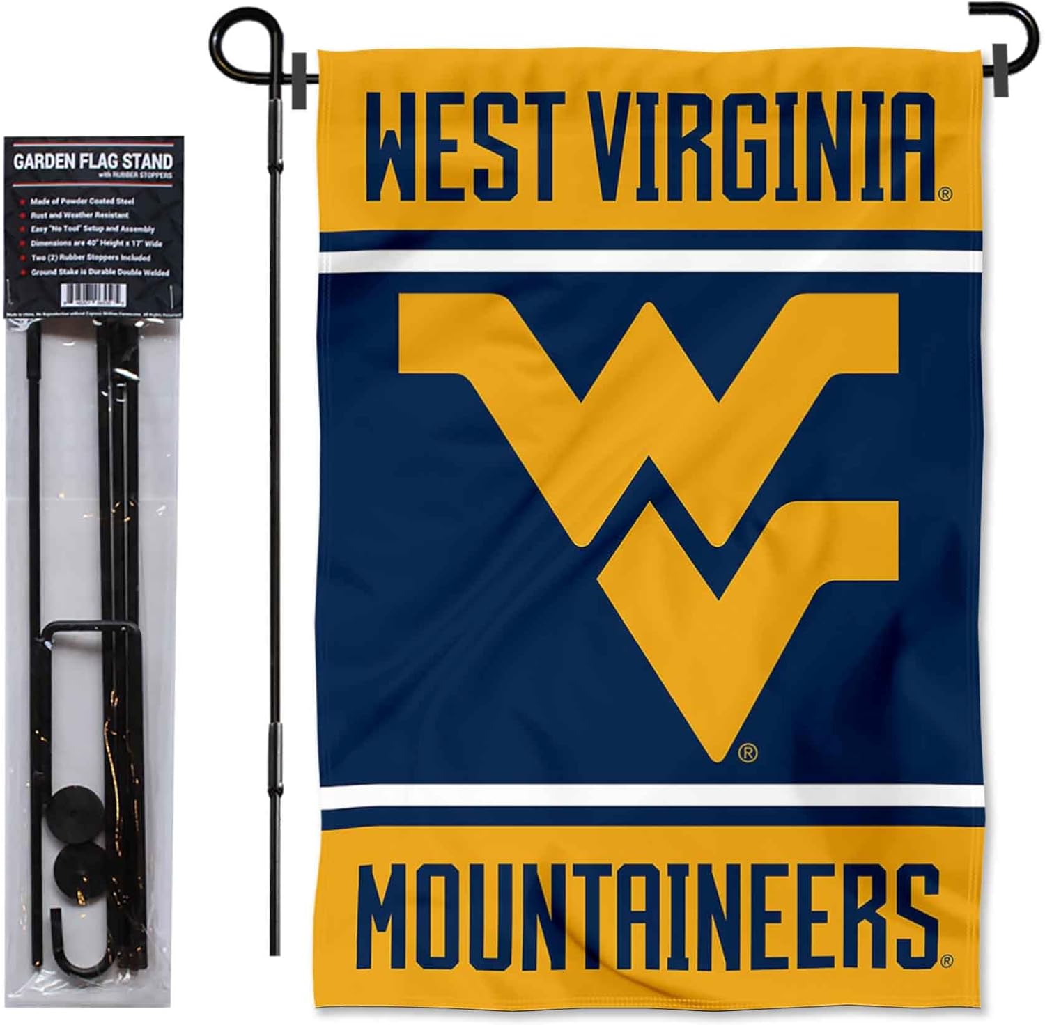 West Virginia Garden Flag with Stand Holder - Image 2