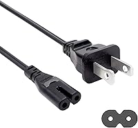 Vista 6 de Cable de alimentación de 8 pies para Canon Pixma TS9120 MX922 MG2522 G4210 MG7720 MG6822 MG6821 MG6820 MG5722 MG5721 MG5720 Pixma pro 100 Pro-100