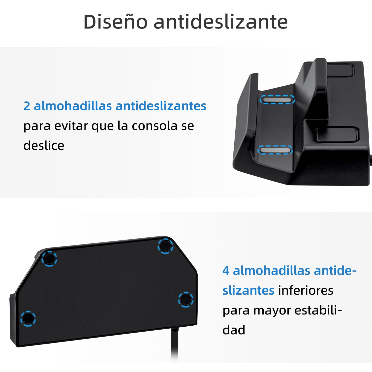 Mcbazel 6 en 1 Steam Deck Docking Station, con HDMI 2.0 4K@60Hz, Tres Puertos USB 3.0, Carga de 100W para Steam Deck, ROG Ally, Legion Go, MSI Claw, Nintendo Switch, Switch OLED(Pas pour Switch 2)