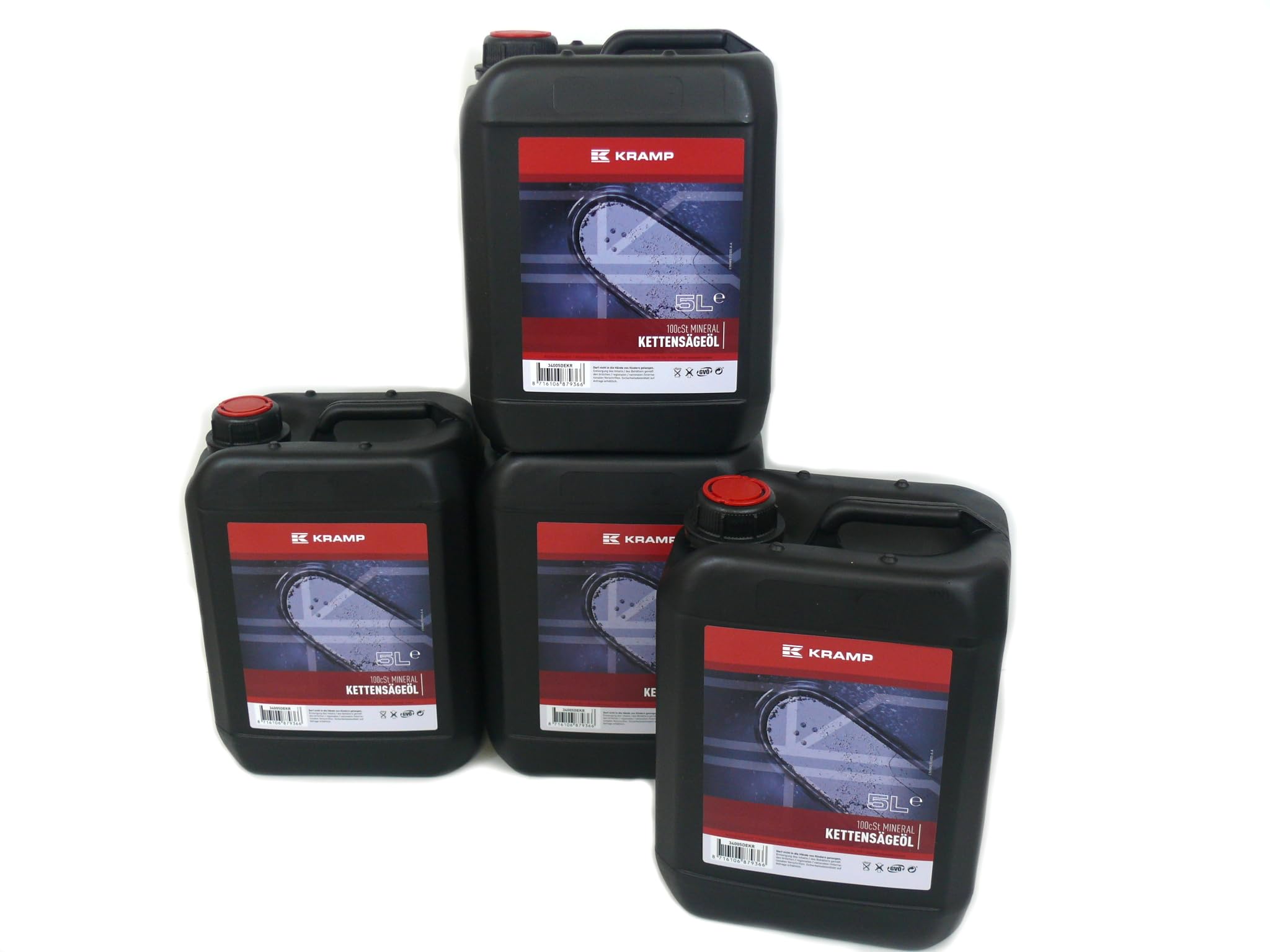4x 5 Liter KRAMP Kettenhaftöl Sägekettenöl Haftöl Sägekettenhaftöl 20 Liter