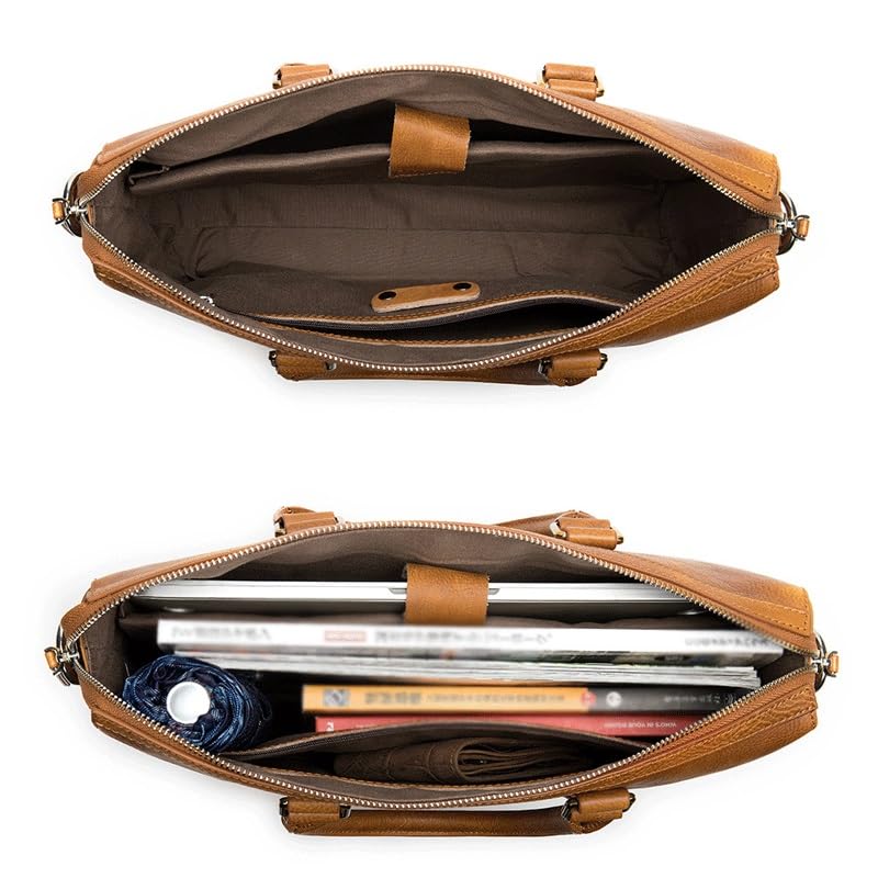 Vintage Men's Briefcase Business Computer Handbag Handmade Business Bag4