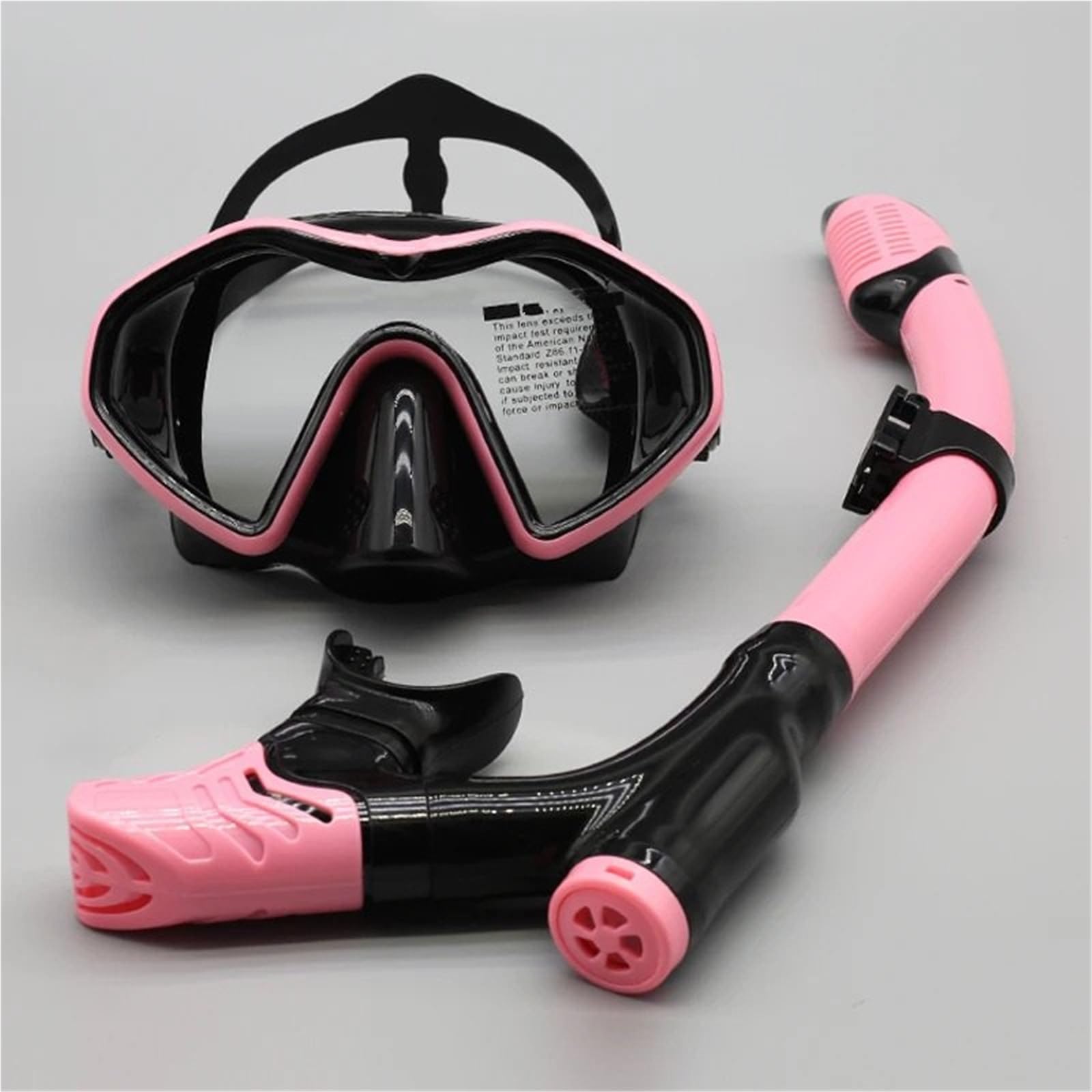 Maschera Subacquea Set da Snorkeling Maschera Subacquea in Vetro temperato antiappannamento in Silicone, Occhiali per Adulti Maschera da Snorkeling a Prova di perdite(Black Green)