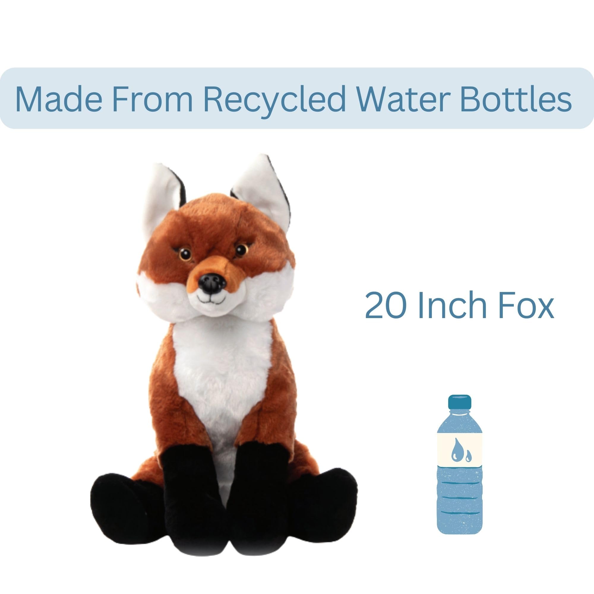 Amazon.com: The Petting Zoo Red Fox Stuffed Animal Plushie, Gifts