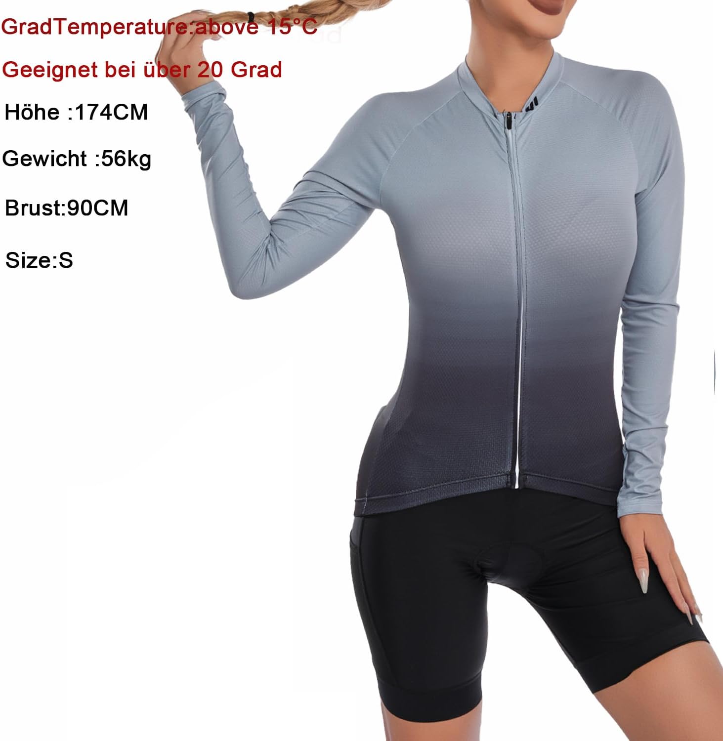 Wulibike Cycling Jersey Women Long Sleeve,Bicycle Biking Bike Shirts for Women with Pockets - Image 4