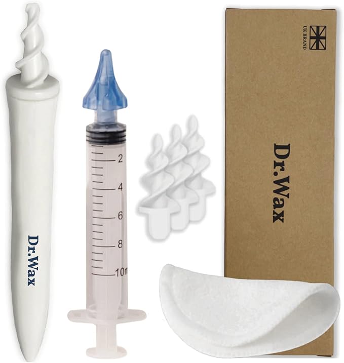 Ear Wax Removal Syringe and Spiral Tool Ear Wax Removal Kit by Dr