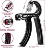 Jouis Hand and Wrist Muscle Strengthening Set, 5 Piece Adjustable Monitor, Finger Stretcher, Stress Relief Grip Ball, Hand Spring and Finger Exercise Set for Athletes and Musicians (BOXED)