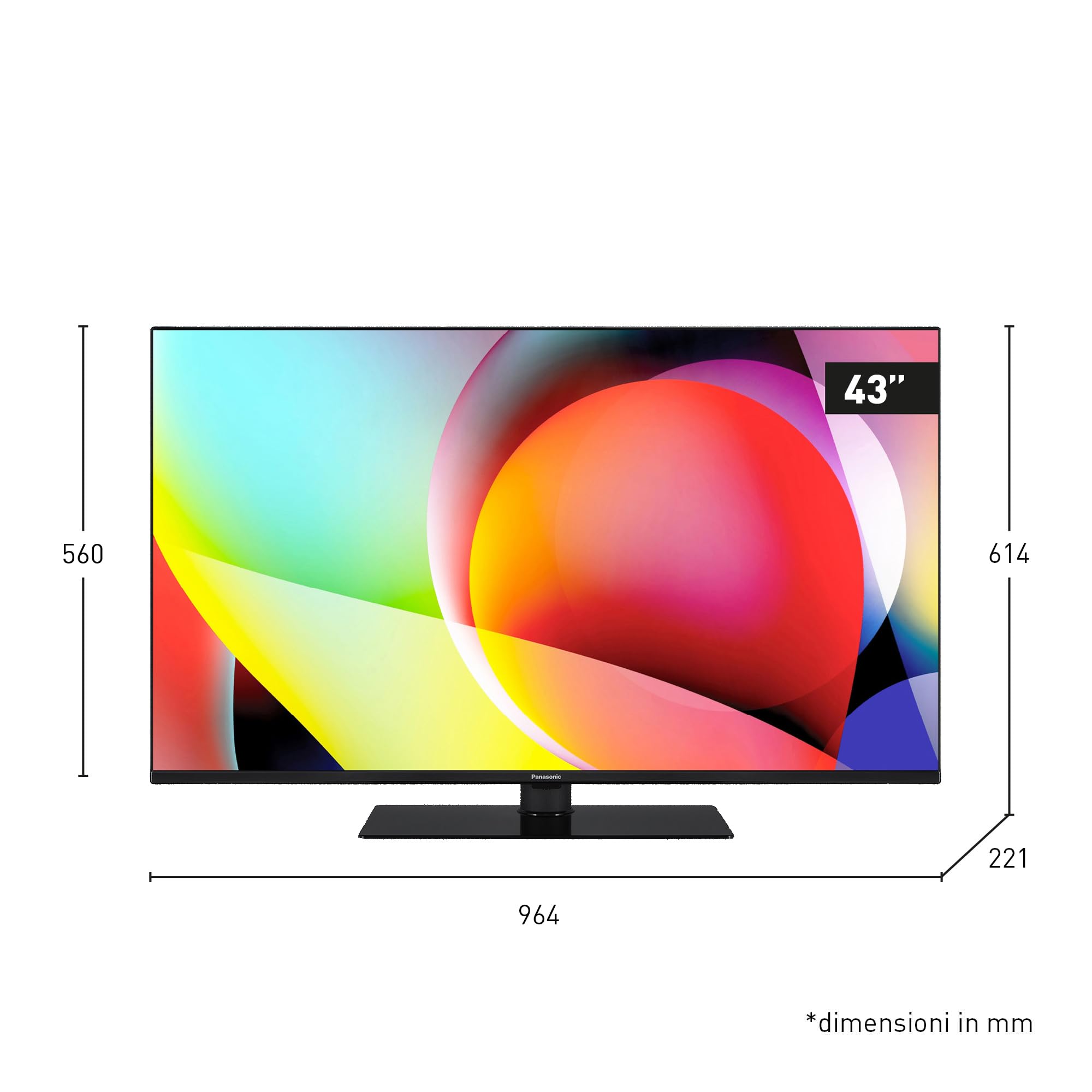 TN-43W70AEZ 4K Smart TV 43 Pollici Google Assistant - Dettaglio