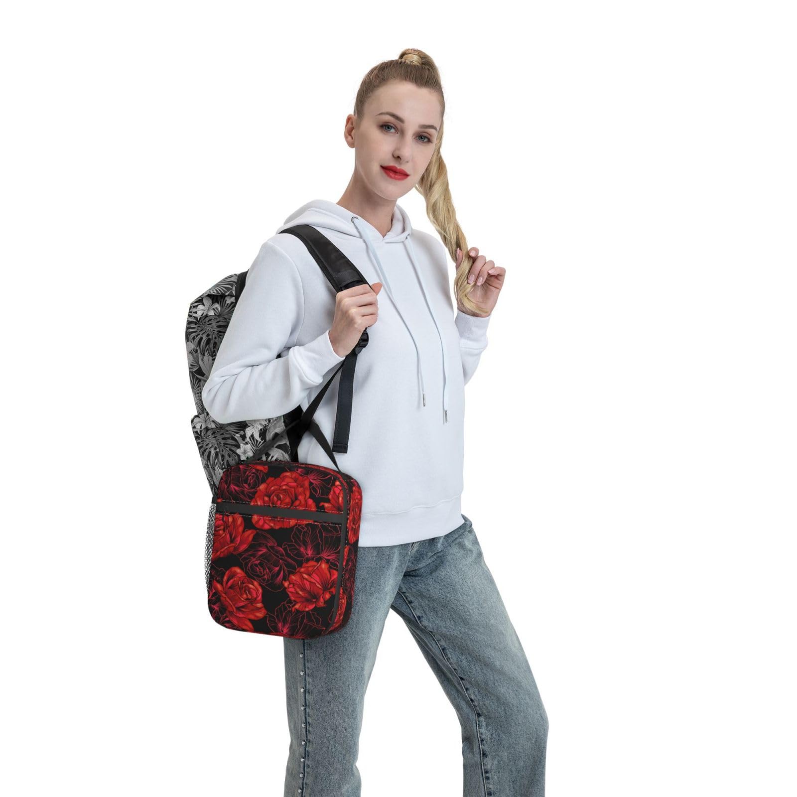 Lonchera térmica para mujeres y hombres, reutilizable, a prueba de fugas, portátil, térmica, para oficina, trabajo, picnic, viajes
