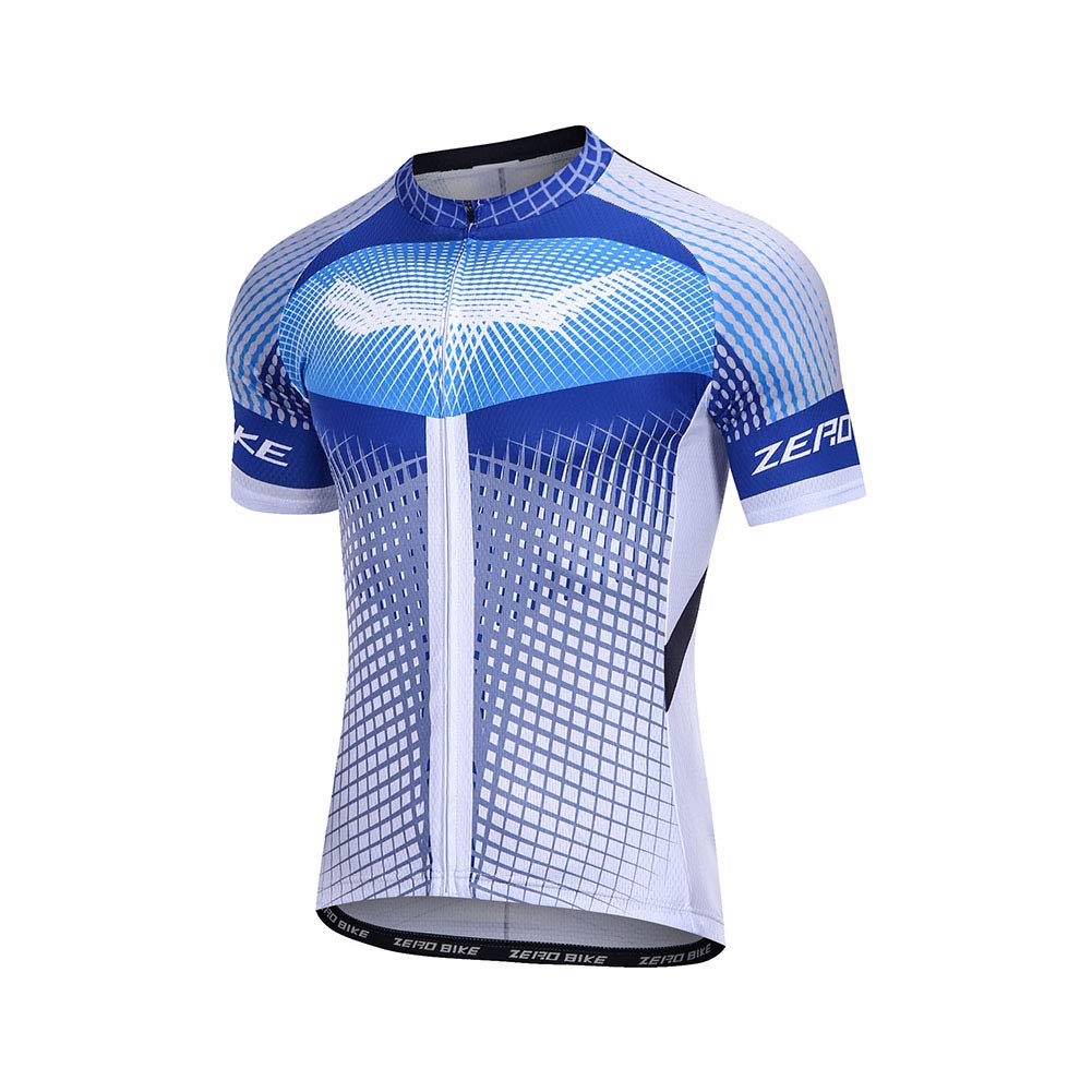 Men's Short Sleeve Breathable Cycling Jersey, Quick-Dry Biking Shirt Biking Cycle Tops Racing Bicycle Clothes