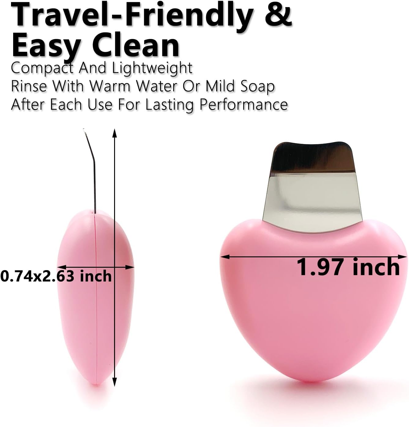 Blackhead Remover Face Scraper Tool – Deep Cleansing Skin Scrubber for Nose&Face – Portable Pore Cleaner&Skin Spatula for Women&Men – Non-Electric Facial Tool for Blackheads&Whiteheads (Beige)