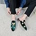YYQL Men's Backless Loafers Outdoor Sandy Beaches Slippers Fashion Dress Shoes 776 Green Size 12