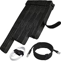 Vista 10 de 70 bridas de cables reutilizables color rosa, para organizar cables, reutilizables, para electrónica, de gancho y bucle para computadora, de 4, 6, 8