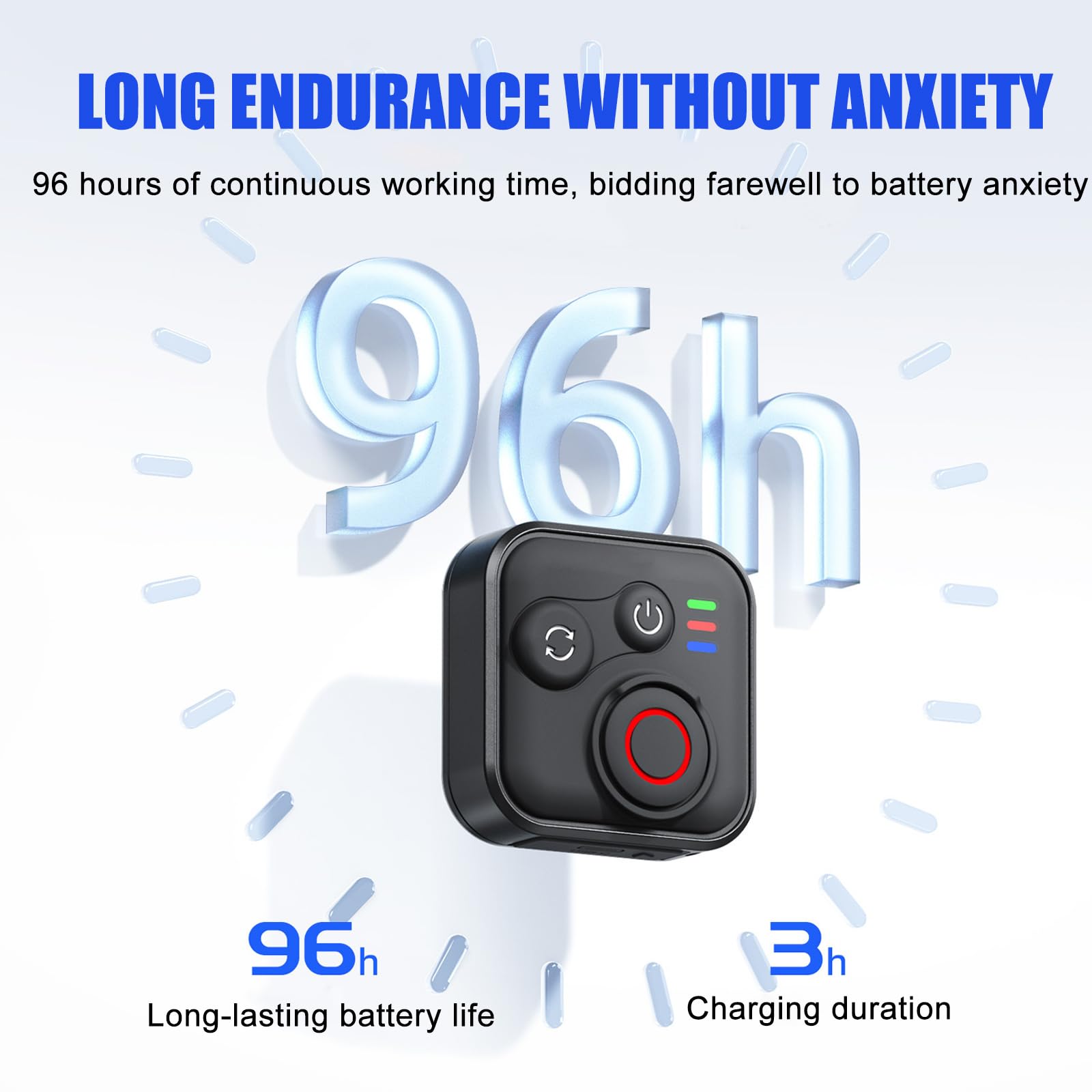 Telecomando Bluetooth per Insta360 X5/X4/X3/X2/ONE RS 1/Ace Pro/Ace Pro 2/A-ce/GO 3S/Hero 13/12/11/10/9/8/MAX/Mini/IOS/Android, portata 50 m, wireless, con cinturino da polso