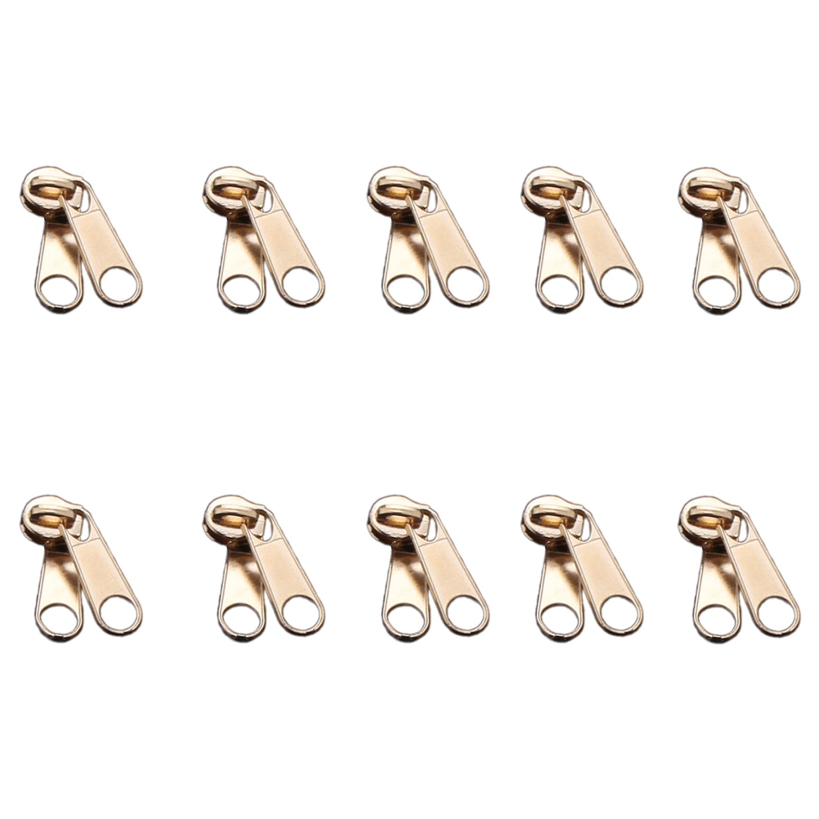 Carotoe H 10 Pcs Single/Double Side Zippers Pullers Zippers Slider 3#5# Zip Repair Set For Jackets Clothes