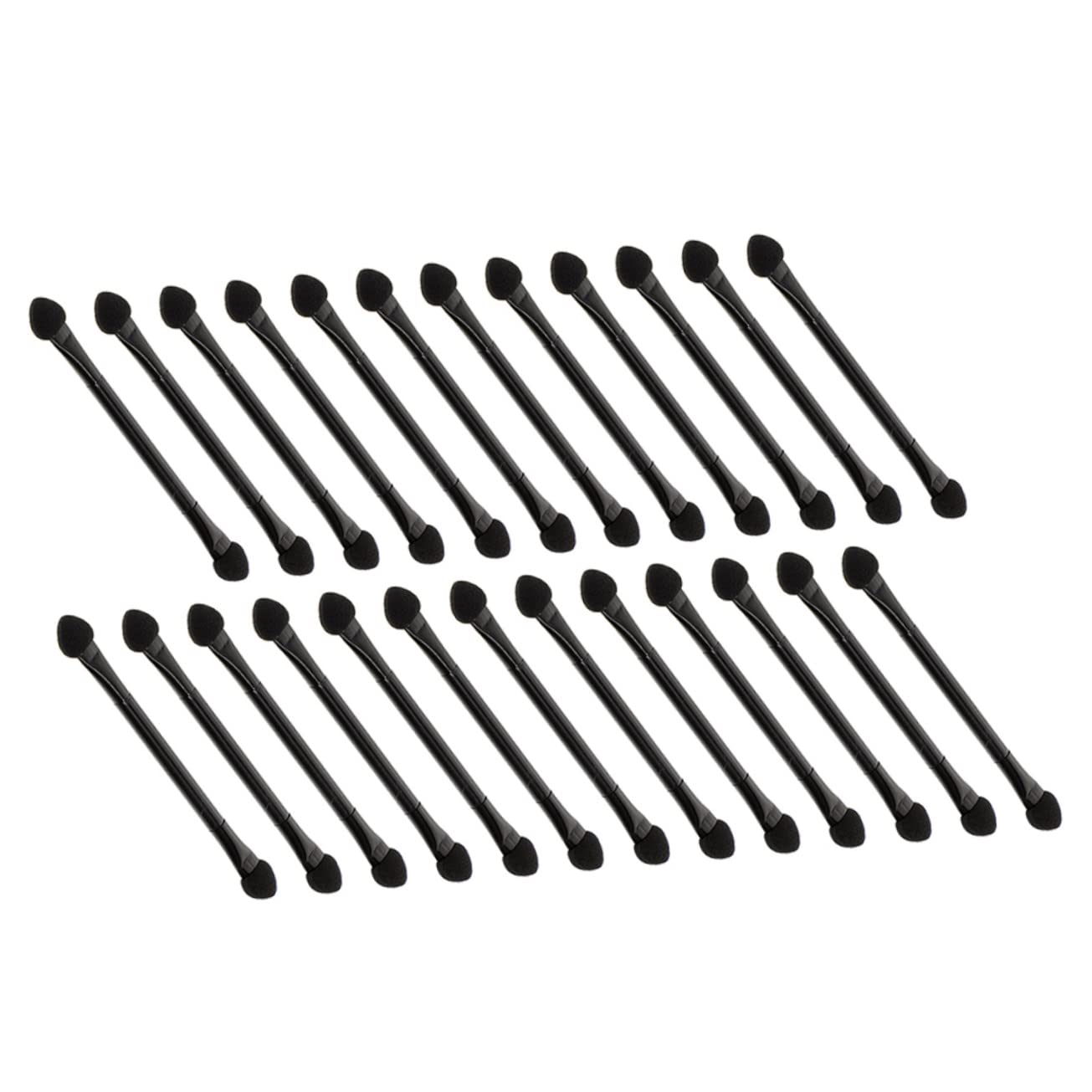 TOVINANNA 25pcs Double-end Eye Shadow Sticks Sponge Brush Sponge Applicator Makeup Tool Kit for Eyes Lips Nose