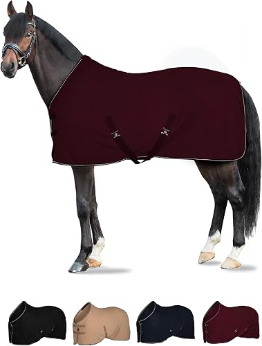 HORZE Couverture Polaire Kiel, Rouge, 125