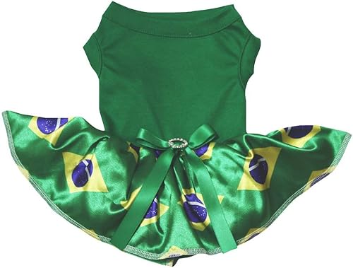 Miniatura 5 de Petitebella Vestido liso para perro y cachorro National Theme (España, XS)