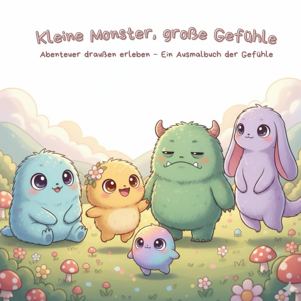 Kleine Monster, große Gefühle: Abenteuer draußen erleben – Ein Ausmalbuch der Gefühle