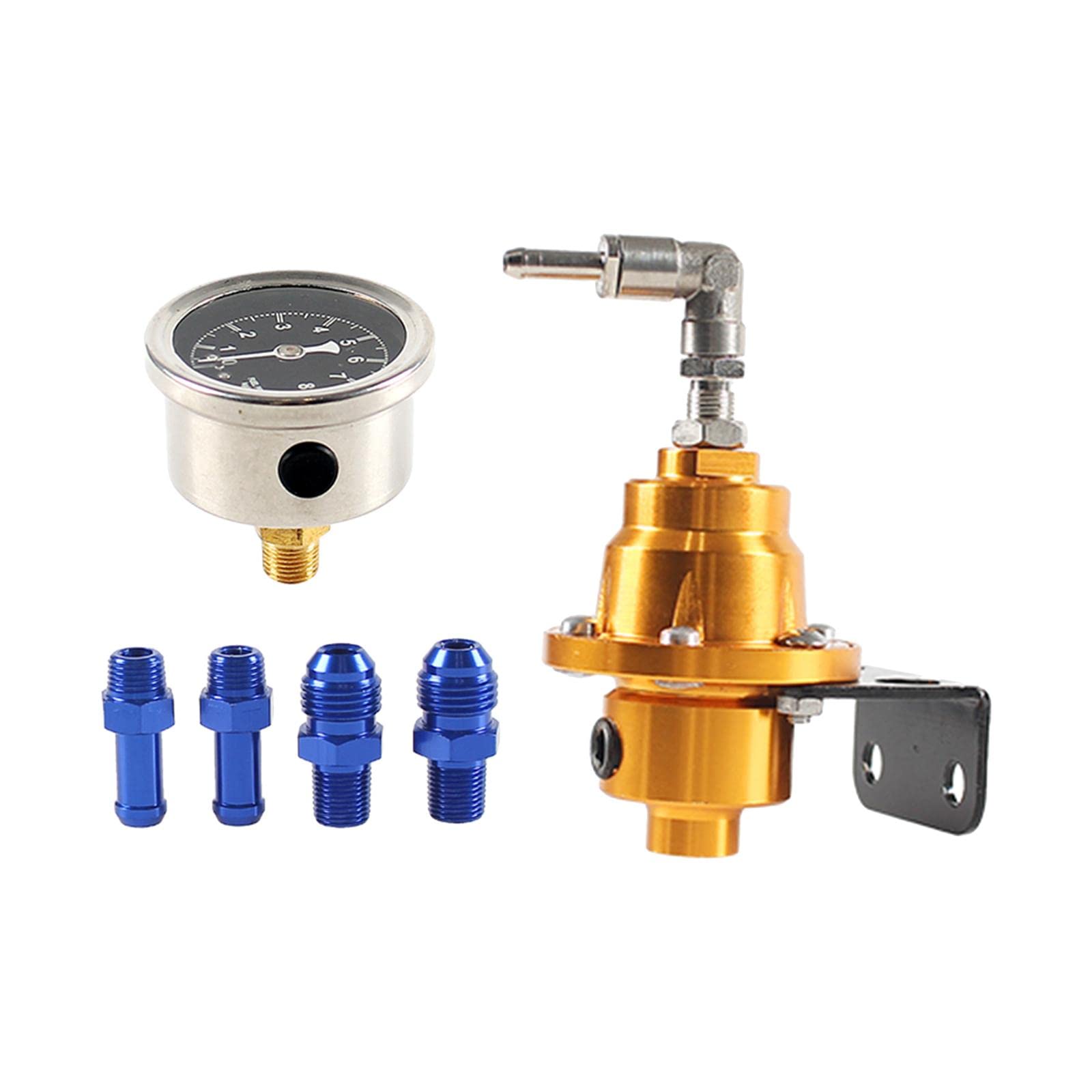 Enakshi® Adjustable Fuel Pressure Regulator with Gauge High Performance Aureate |Parts & Accessories | Performance & Racing Parts | Auto Performance Parts | Fuel Systems | Other-picture-23