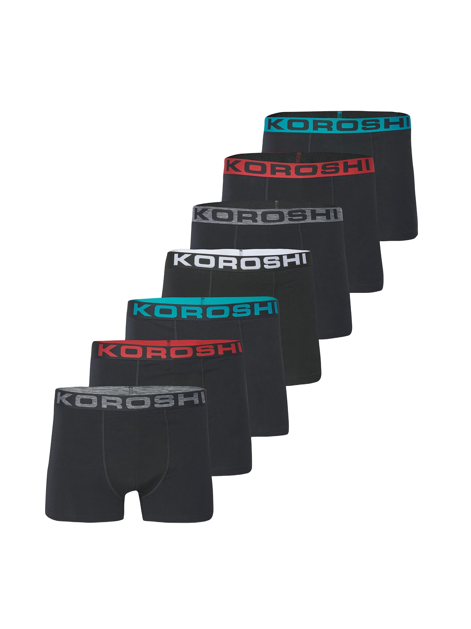 Koroshi Pack 7 Calzoncillos Bóxer Hombre Algodón Surtido 2511UN00