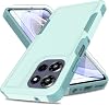 for Moto G Power 5G 2025 Case,[Military Grade Drop Tested] with HD Screen Protector,Dual Layer Protective Heavy Duty Cell Phone Cover Non-Slip Shockproof Case for Motorola G Power 5G 2025 Green