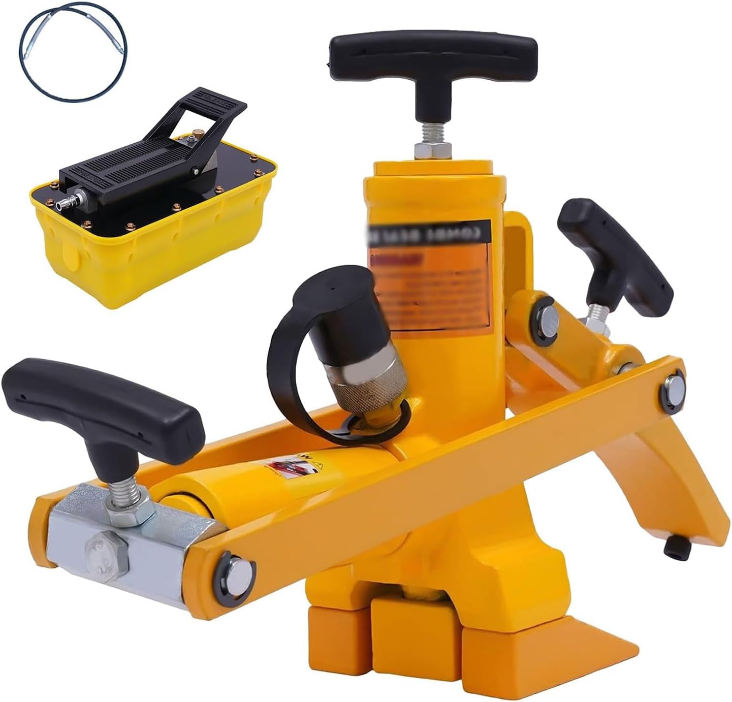 Air Hydraulic Tire Bead Breaker, Tire Bead Breaker Tool Kit,with Foot Pump/Air Hose, for Tractor Trucks, Lawn Mower