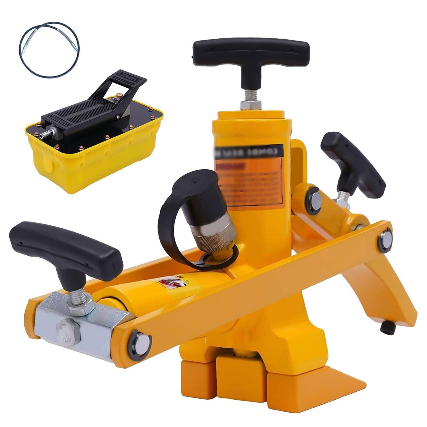 Pneumatyczny hydrauliczny rozbijacz stopek opon 10000PSI, hydrauliczny rozbijacz stopek opon o dużej wytrzymałości z pompką nożną i wężem pneumatycznym, pojemność zbiornika 2,3 l,