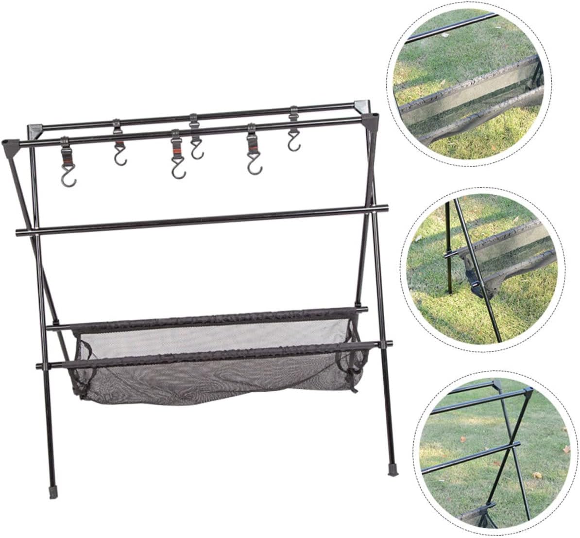 Camper Must Haves Outdoor Cooking Tripod Camping Rack Grill Storage Stand Picnic Pot Hanger