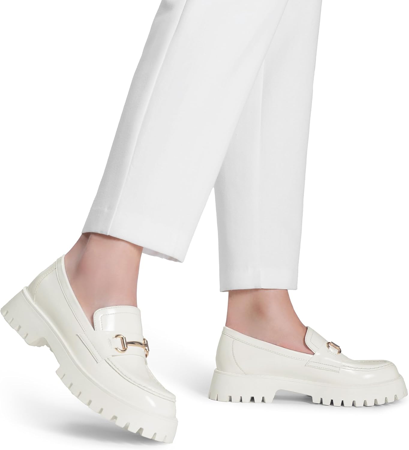 DREAM PAIRS Loafers for Women Platform Chunky Penny Loafer Slip On Casual Dressy Business Shoes with Arch Support - Image 8