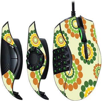 MightySkins Skin Compatible with Razer Naga Trinity - Hippie Flowers | Protective, Durable, and Unique Vinyl Decal wrap Cover | Easy to Apply, Remove, and Change Styles | Made in The USA